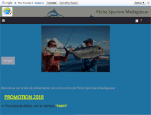 Tablet Screenshot of peche-sportive-madagascar.com